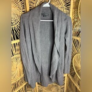 Barefoot Dreams‎ medium  Gray Open Front Drape Cardigan Sweater